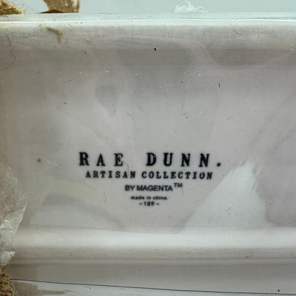 Rae Dunn Merry Xmas Reindeer Ceramic Planter Pot Set with Tray Christmas Decor - Picture 7 of 9